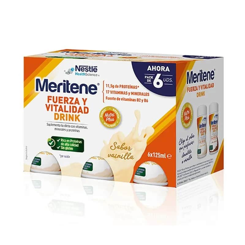 Meritene Fuerza y Vitalidad Vainilla 6x125ml