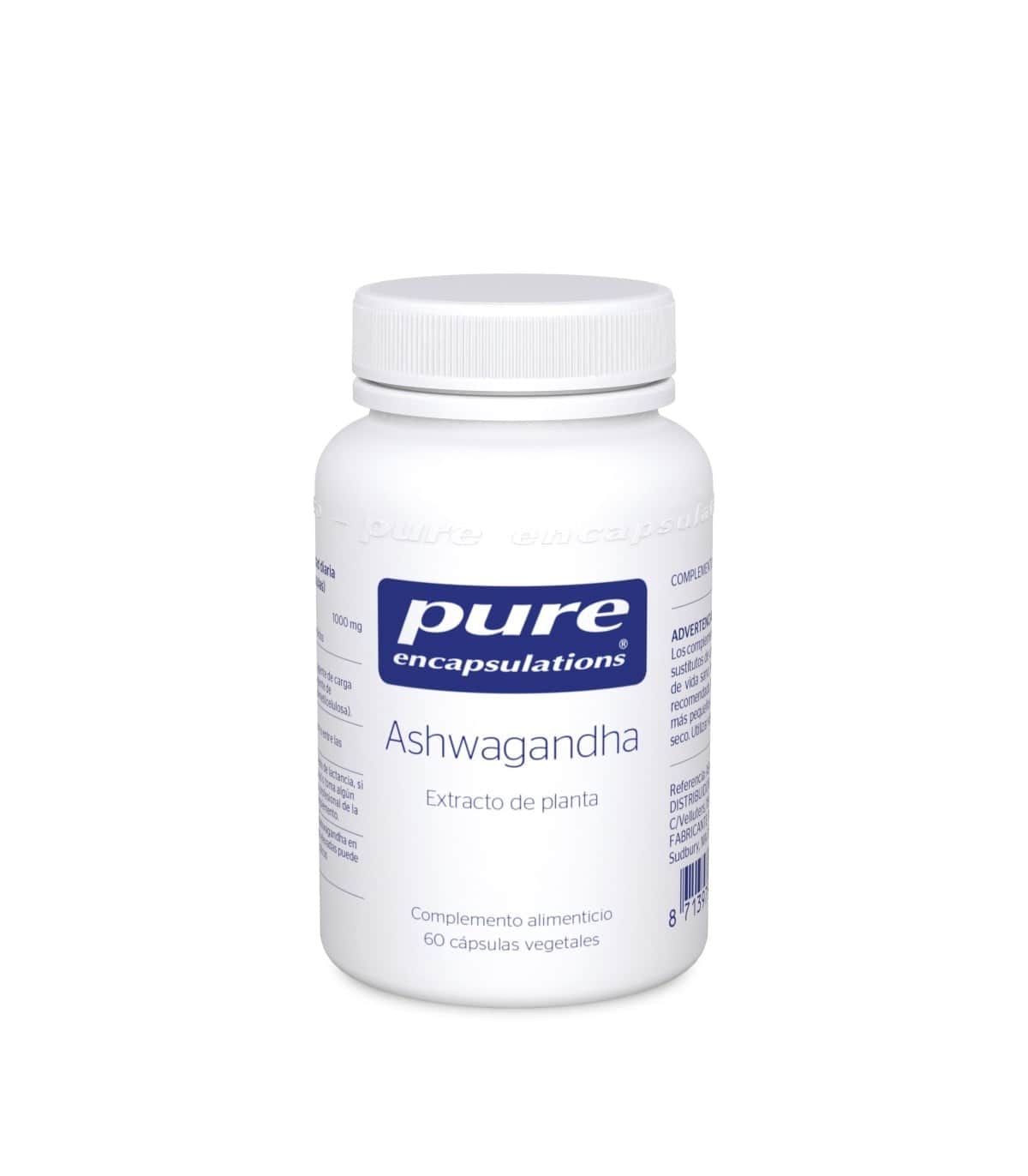 Pure Encapsulations Ashwagandha 60 Cápsulas