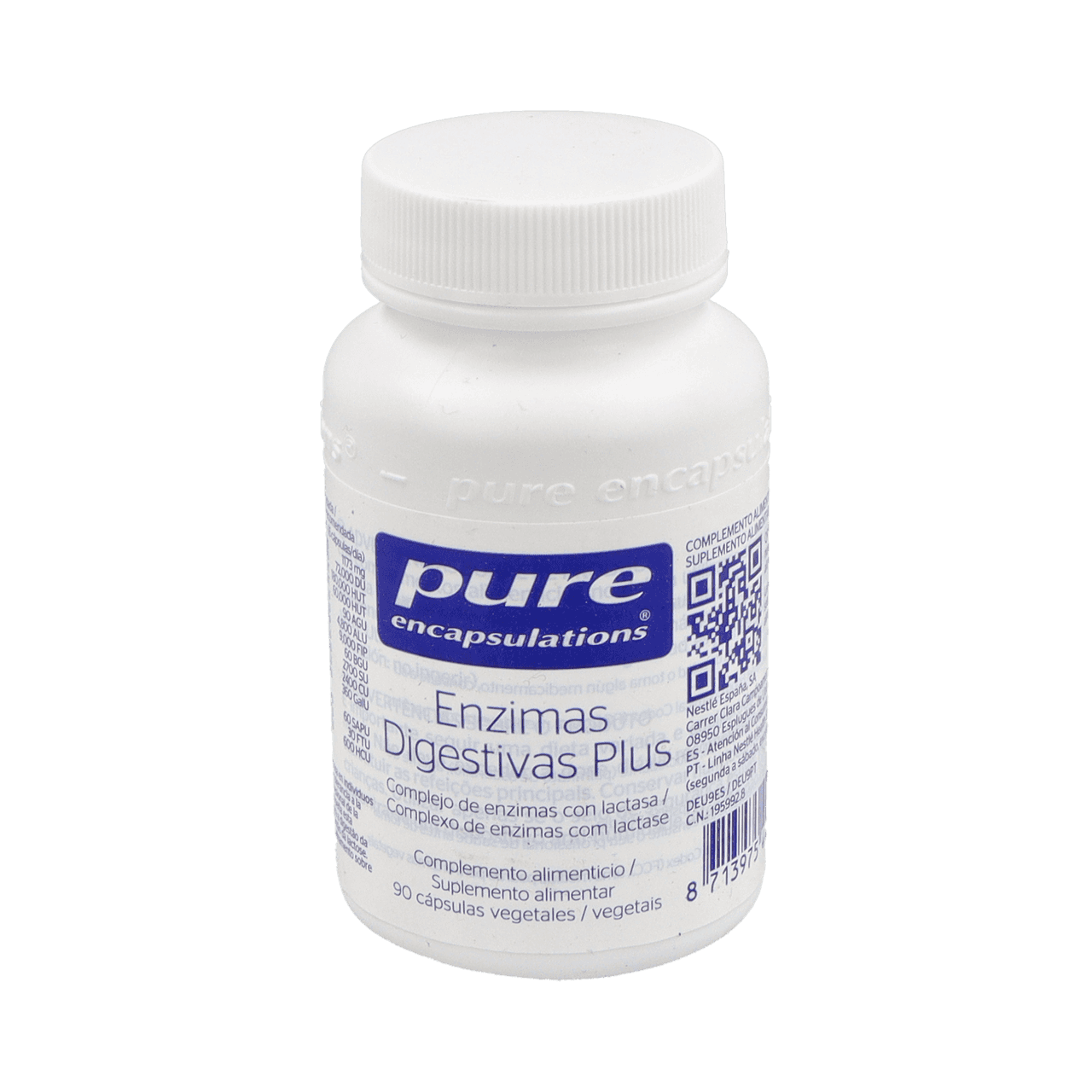 Pure Encapsulations Enzimas Digestivas Plus 90 capsulas