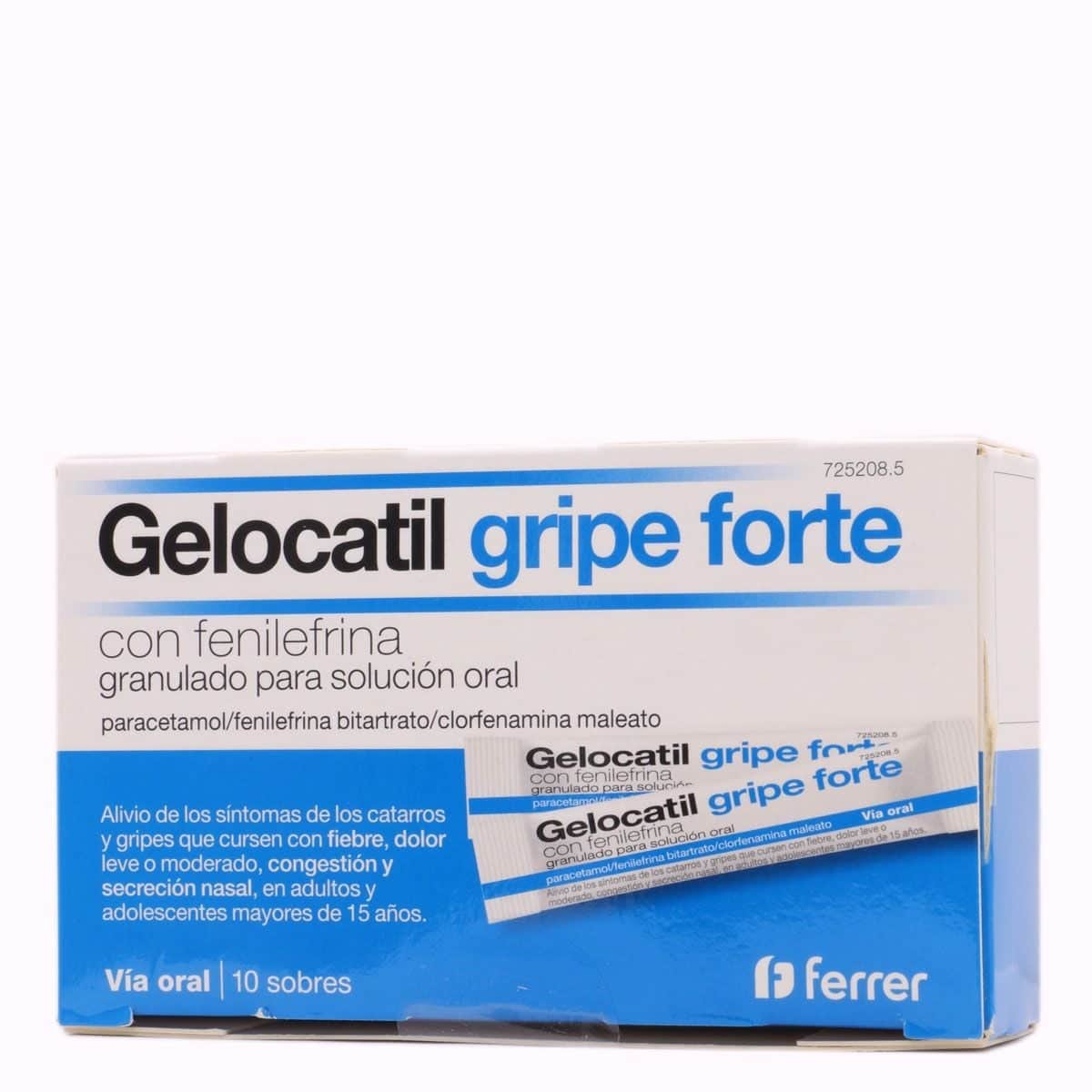 Gelocatil Gripe Forte con Fenilefrina 10 Sobres